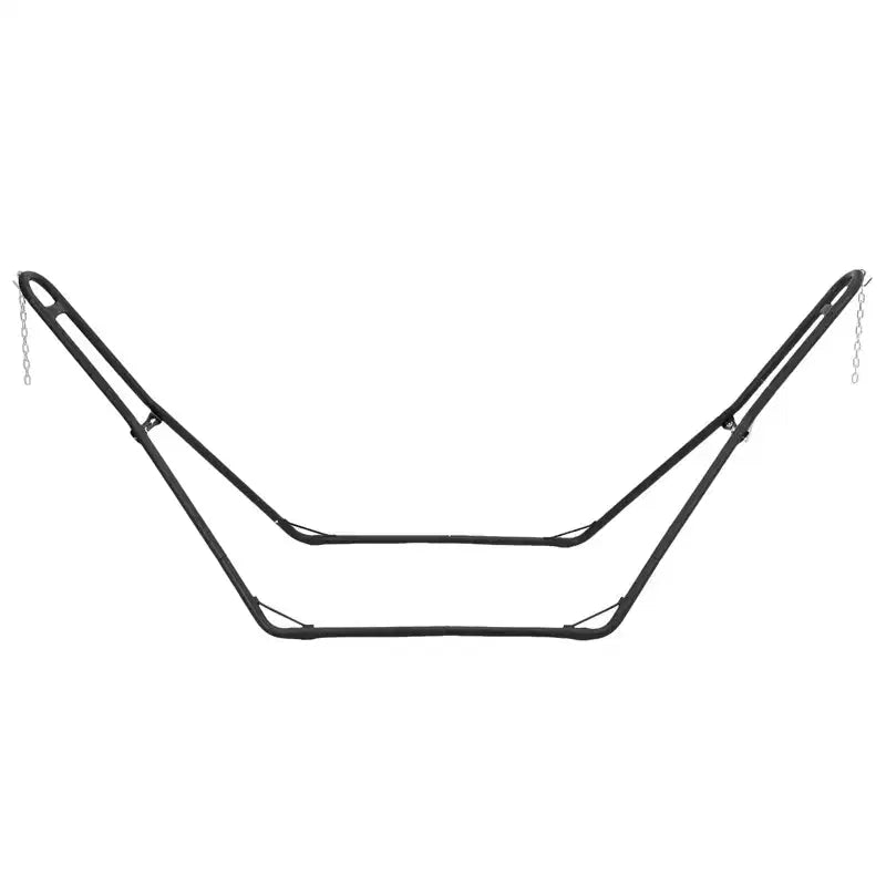Support de hamac reglable robuste - cadre en acier portable 9-14 pi pour 2 personnes (noir, capacite 550 lb) - pour patio, balcon et arrière-cour