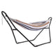 Heavy Duty Adjustable Hammock Stand - 9-14ft Portable Steel Frame for 2 People (Black, 550lbs Capacity) - Patio, Balcony & Backyard Use