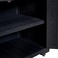 Whisen 64.9 Grande Desserte Îlot de Cuisine d'Extérieur avec Évier, Banc de Jardinage, Chariot de Barbecue Extérieur avec Plateau en Acier Inoxydable