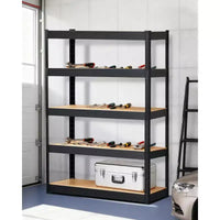 Étagères de rangement, 91,4 x 45,7 x 182,9 cm Étagères de garage robustes en métal réglables, Unités de rangement réglables à 5 niveaux, Racks utilitaires de rangement en métal