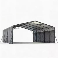 Abri de voiture Carport extérieur galvanisé, Tente de véhicule étanche 20x25FT pour Jardin