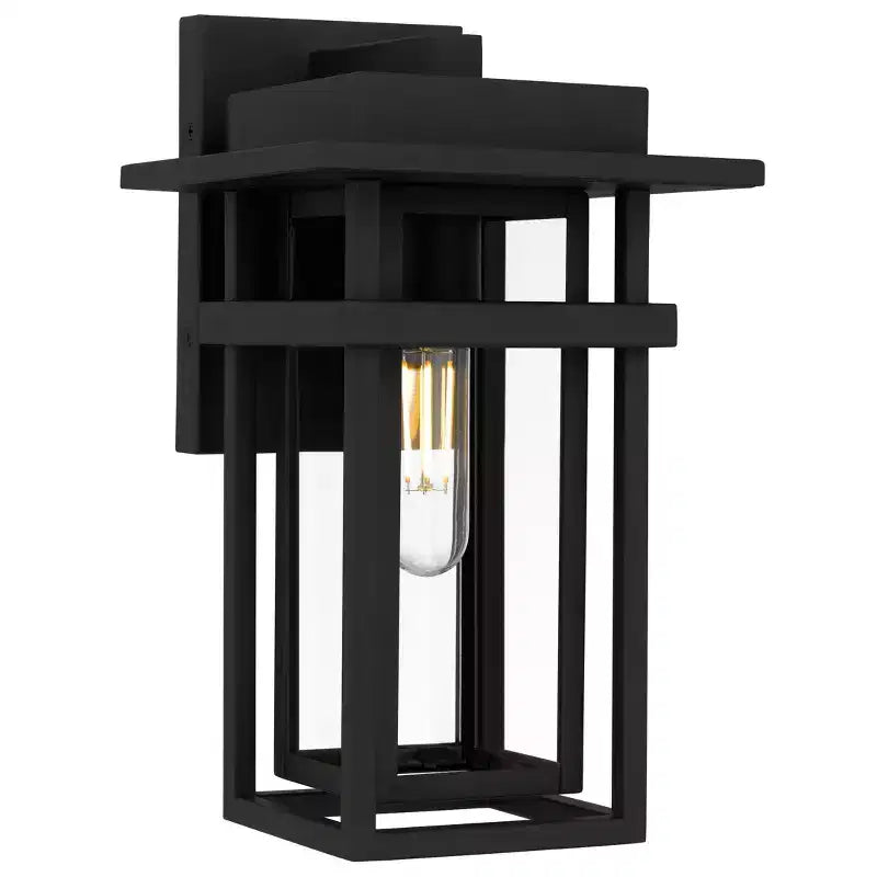 Morgan Lanterne murale d'extérieur 1 lumière, noir terre