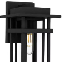 Morgan Lanterne murale d'extérieur 1 lumière, noir terre
