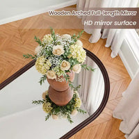 Dovelina miroir pleine longueur arche 71H x 31W miroir décoratif à poser miroir mural moderne de salle de bain pour salon salle à manger entrée chambre