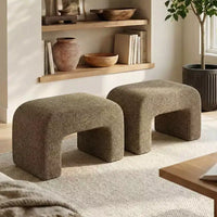 29 banc rembourré moderne, siège d'appoint doux et rembourré pour petits espaces, repose-pieds ou tabouret de coiffeuse, assise moderne pour salon-Panipeachy