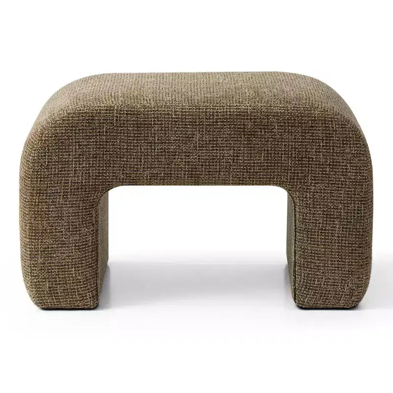 Banc rembourré moderne 29, assise d'appoint moelleuse pour petits espaces, repose-pieds ou tabouret de coiffeuse, assise moderne pour salon - Panipeachy