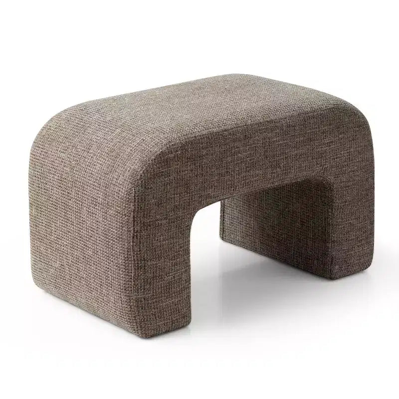 Banc rembourré moderne 29, assise d'appoint moelleuse pour petits espaces, repose-pieds ou tabouret de coiffeuse, assise moderne pour salon - Panipeachy