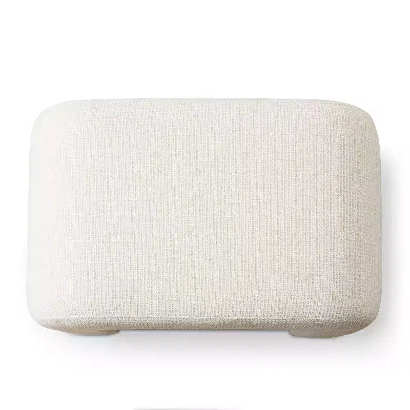 Banc rembourré moderne 29, assise d'appoint moelleuse pour petits espaces, repose-pieds ou tabouret de coiffeuse, assise moderne pour salon - Panipeachy