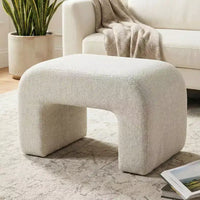 29 Modern Upholstered Bench, Soft Padded Accent Seat for Small Spaces, Footrest or Vanity Stool, Modern Seating for Living Room-Panipeachy