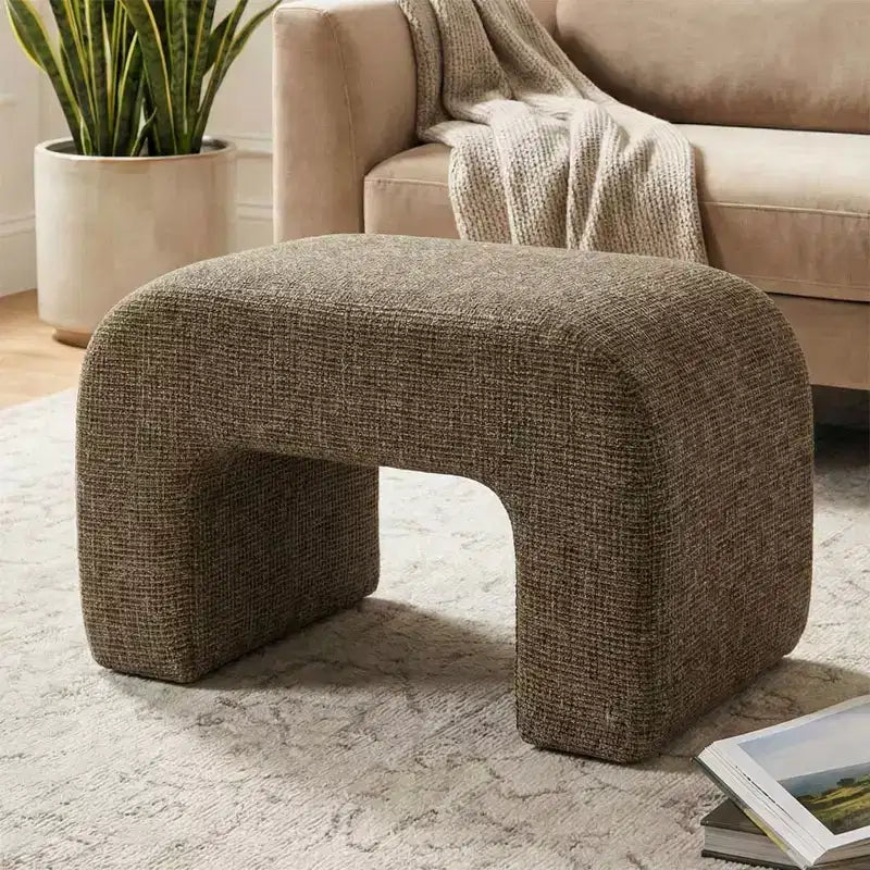29 banc rembourré moderne, siège d'appoint doux et rembourré pour petits espaces, repose-pieds ou tabouret de coiffeuse, assise moderne pour salon-Panipeachy