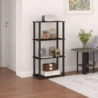 HOMLUX étagère de rangement polyvalente à 4 niveaux, bibliothèque ouverte à cadre durable pour la maison