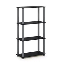 HOMLUX étagère de rangement polyvalente à 4 niveaux, bibliothèque ouverte à cadre durable pour la maison