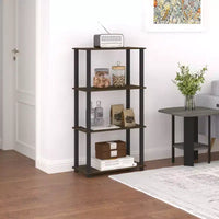 HOMLUX étagère de rangement polyvalente à 4 niveaux, bibliothèque ouverte à cadre durable pour la maison