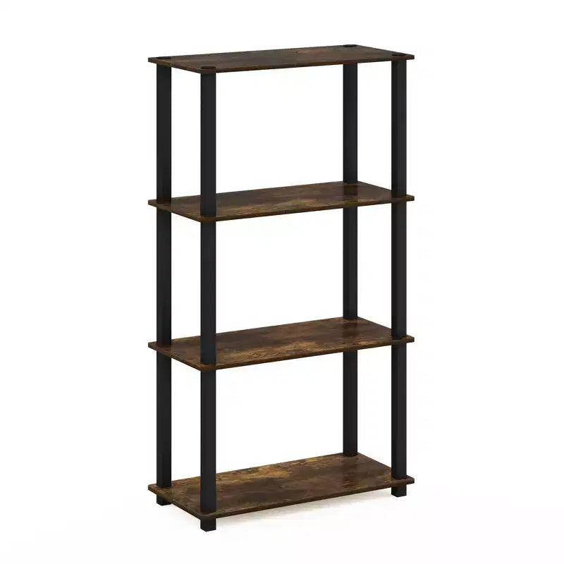 HOMLUX étagère de rangement polyvalente à 4 niveaux, bibliothèque ouverte à cadre durable pour la maison