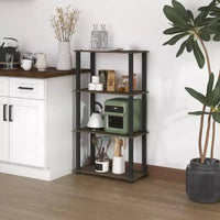 HOMLUX étagère de rangement polyvalente à 4 niveaux, bibliothèque ouverte à cadre durable pour la maison