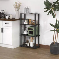 HOMLUX étagère de rangement polyvalente à 4 niveaux, bibliothèque ouverte à cadre durable pour la maison