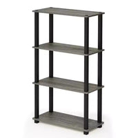 HOMLUX étagère de rangement polyvalente à 4 niveaux, bibliothèque ouverte à cadre durable pour la maison