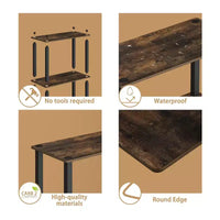 HOMLUX étagère de rangement polyvalente à 4 niveaux, bibliothèque ouverte à cadre durable pour la maison
