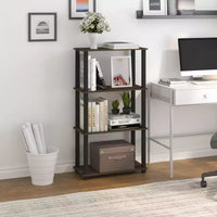 HOMLUX étagère de rangement polyvalente à 4 niveaux, bibliothèque ouverte à cadre durable pour la maison