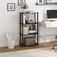 HOMLUX étagère de rangement polyvalente à 4 niveaux, bibliothèque ouverte à cadre durable pour la maison