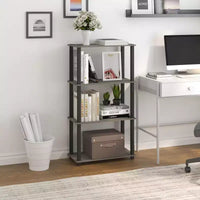 HOMLUX étagère de rangement polyvalente à 4 niveaux, bibliothèque ouverte à cadre durable pour la maison