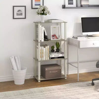 HOMLUX étagère de rangement polyvalente à 4 niveaux, bibliothèque ouverte à cadre durable pour la maison
