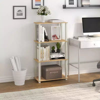 HOMLUX étagère de rangement polyvalente à 4 niveaux, bibliothèque ouverte à cadre durable pour la maison