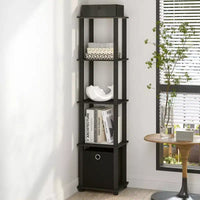 Étagère de rangement polyvalente à 5 niveaux HOMLUX avec bac en tissu, organisation à plusieurs niveaux