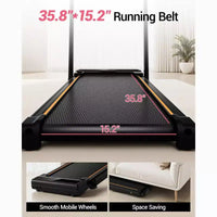 Tapis de course 3 en 1 avec inclinaison de 16 %, tapis de course pliable avec poignée, tapis de course portables pour la maison, petite taille, capacité de 100 kg