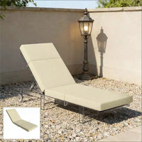 NAYSAYE Coussin de Chaise Longue d'Extérieur Doux, Coussin de Chaise Longue Antidérapant avec Liens, Coussin Réversible pour Terrasse, Piscine, Bain de Soleil, 72*20.9*3.9