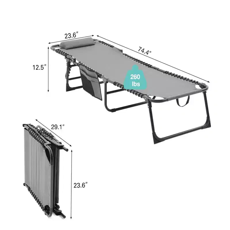 NAYSAYE Lot de 2 chaises longues pliables réglables pour patio, piscine, bronzage, avec maille respirante pour la plage et le jardin