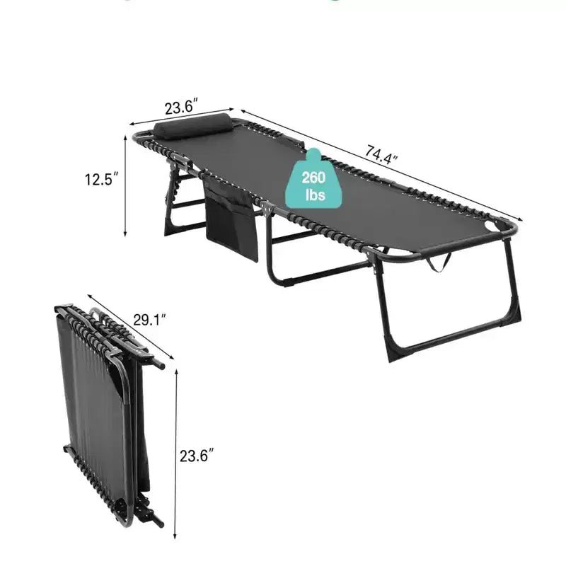 NAYSAYE Lot de 2 chaises longues pliables réglables pour patio, piscine, bronzage, avec maille respirante pour la plage et le jardin