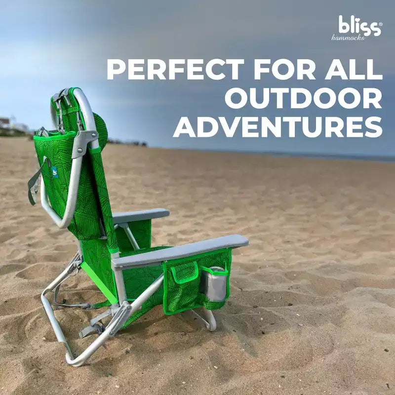 Chaise longue pliante Bliss Hammocks avec glacière détachable