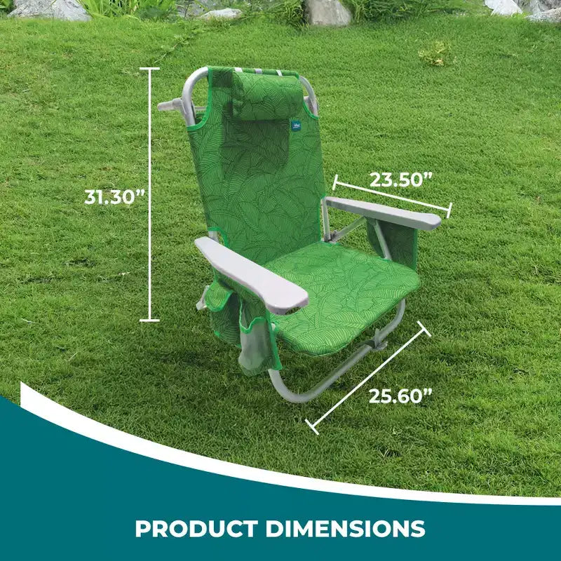 Chaise longue pliante Bliss Hammocks avec glacière détachable