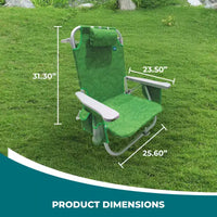 Chaise longue pliante Bliss Hammocks avec glacière détachable