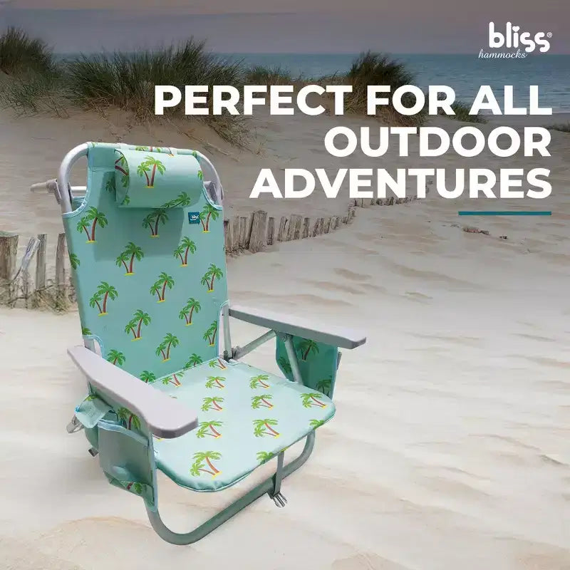 Chaise longue pliante Bliss Hammocks avec glacière détachable
