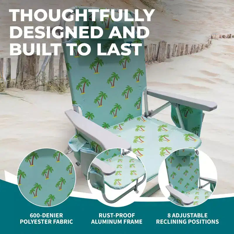 Chaise longue pliante Bliss Hammocks avec glacière détachable