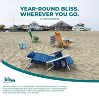 Chaise longue pliante Bliss Hammocks avec glacière détachable