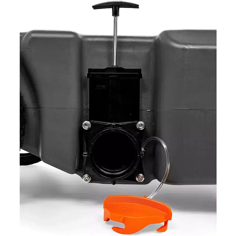 Camco 39007 Kit réservoir à déchets portable Rhino de 136 litres pour VR avec roues orientables, tuyau et autres accessoires