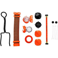 Camco 39007 Kit réservoir à déchets portable Rhino de 136 litres pour VR avec roues orientables, tuyau et autres accessoires