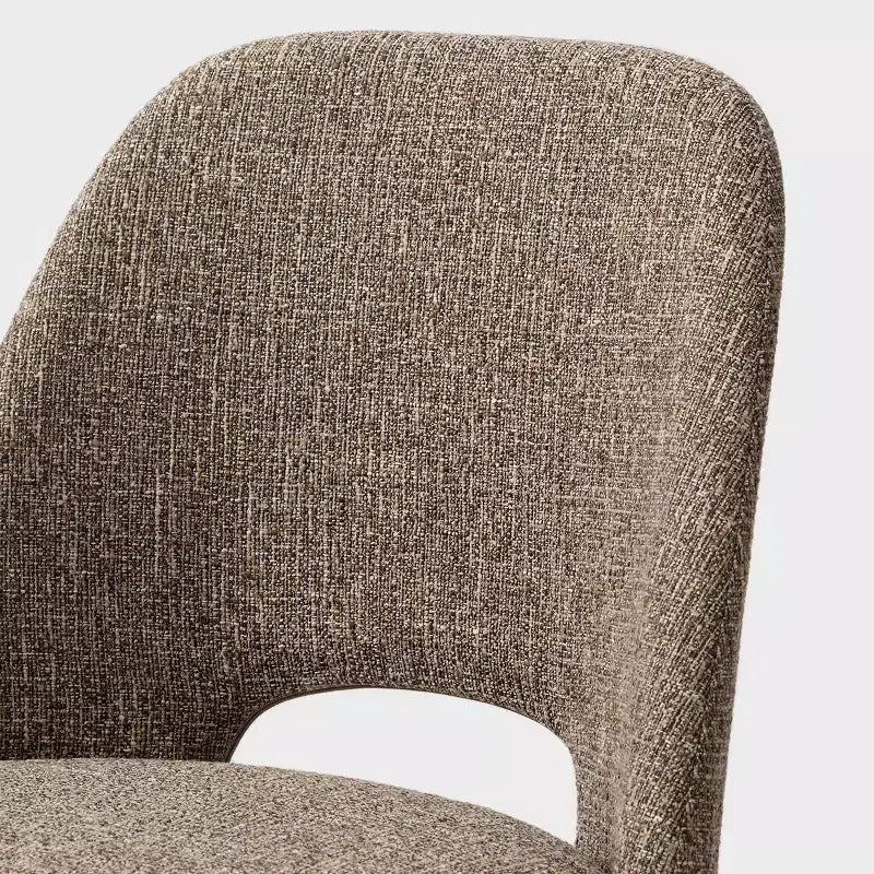 Lot de 4 chaises de salle à manger rembourrées modernes, chaises de salle à manger sans accoudoirs à pieds métalliques noirs, chaises confortables de cuisine et salle à manger-Panipeachy
