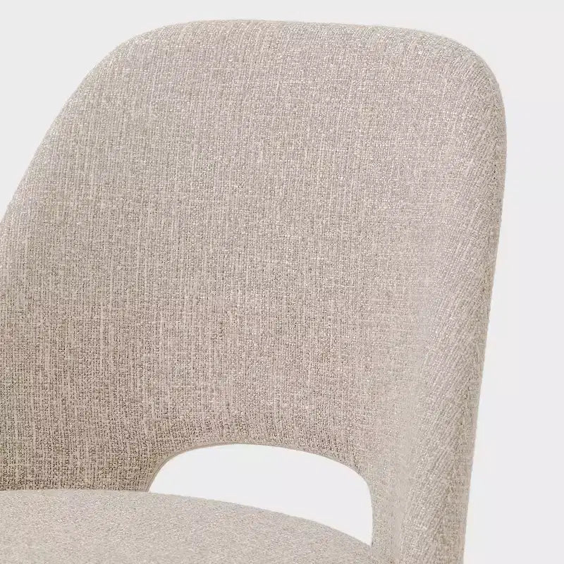 Lot de 4 chaises de salle à manger rembourrées modernes, chaises de salle à manger sans accoudoirs à pieds métalliques noirs, chaises confortables de cuisine et salle à manger-Panipeachy