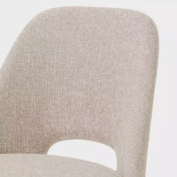 Lot de 4 chaises de salle à manger rembourrées modernes, chaises de salle à manger sans accoudoirs à pieds métalliques noirs, chaises confortables de cuisine et salle à manger-Panipeachy