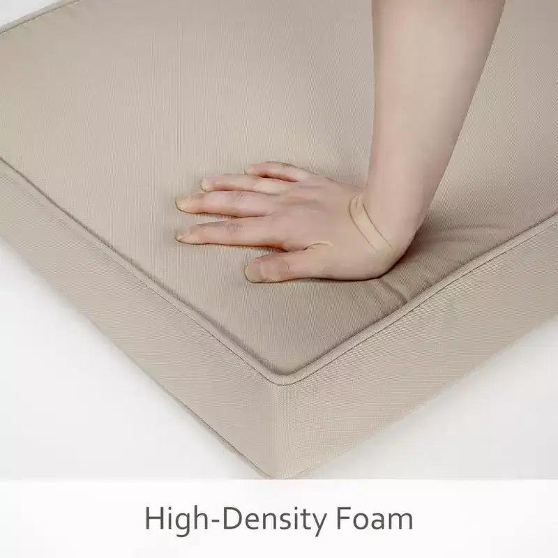 Coussins de chaise d'extérieur epais impermeables lot de 2, coussins d'assise en mousse Oxford 600D avec attaches