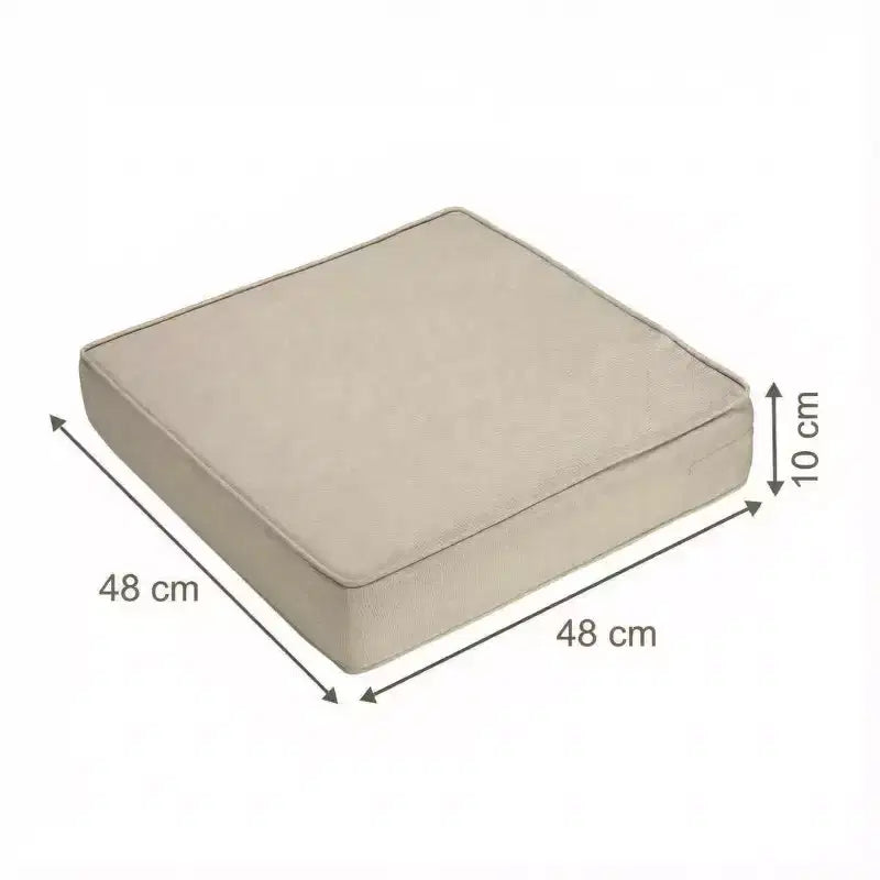 Coussins de chaise d'extérieur epais impermeables lot de 2, coussins d'assise en mousse Oxford 600D avec attaches