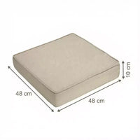 Coussins de chaise d'extérieur epais impermeables lot de 2, coussins d'assise en mousse Oxford 600D avec attaches