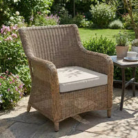 Coussins de chaise d'extérieur epais impermeables lot de 2, coussins d'assise en mousse Oxford 600D avec attaches