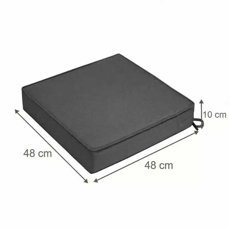 Coussins de chaise d'extérieur epais impermeables lot de 2, coussins d'assise en mousse Oxford 600D avec attaches