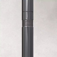 Lot de 2/4 poteaux à guirlandes lumineuses 10', support d'eclairage suspendu en acier pour patio, arrière-cour, terrasse, mariage et fête, noir
