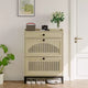 Modern Wooden Shoe Storage Cabinet, Adjustable Shelf, Freestanding Modern Design, for Hallway, Living Room